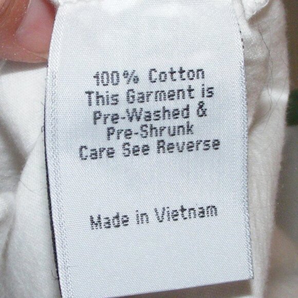 new RUSTY Tshirt, 10/M, White/Green Yoke, Short sleeves, Logo front, Cotton - Picture 8 of 9